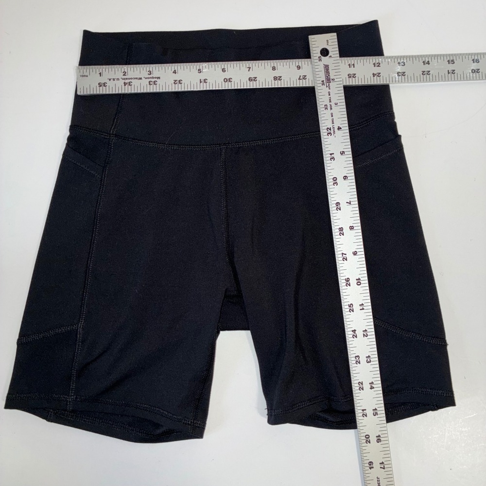 All In Motion Bundle Blue Sherpa Fleece Pullover L and Black Biker Shorts XL - Picture 6 of 9